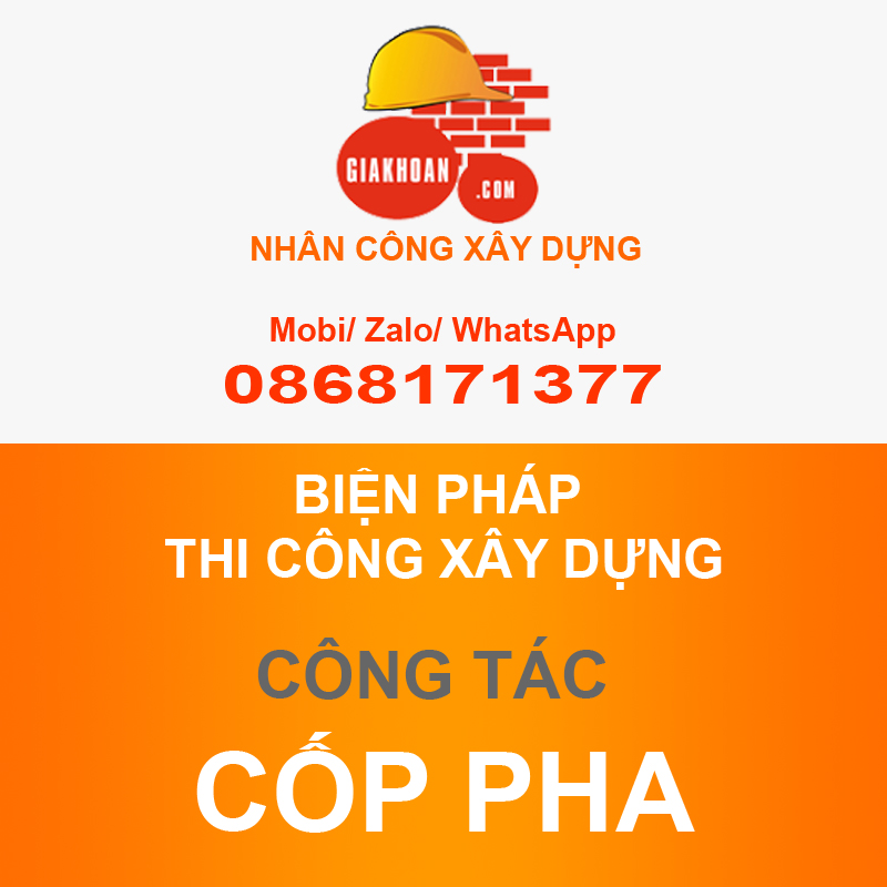 Biện pháp thi công lắp đặt cốp pha công trình xây dựng