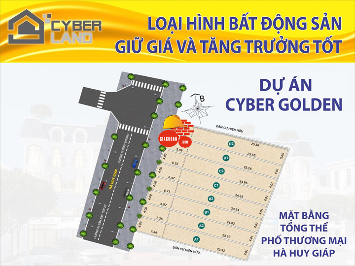 Cyber Golden: Dự án nhà phố tại Hà Huy Giáp. Thạnh Lộc, Quận 12