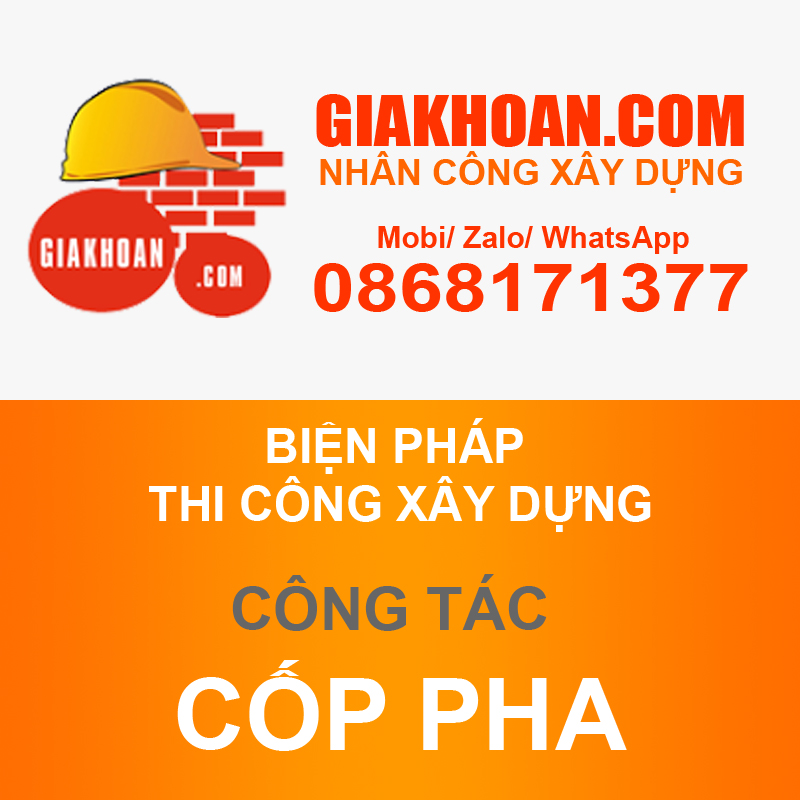 Biện pháp thi công lắp dựng cốp pha công trình xây dựng